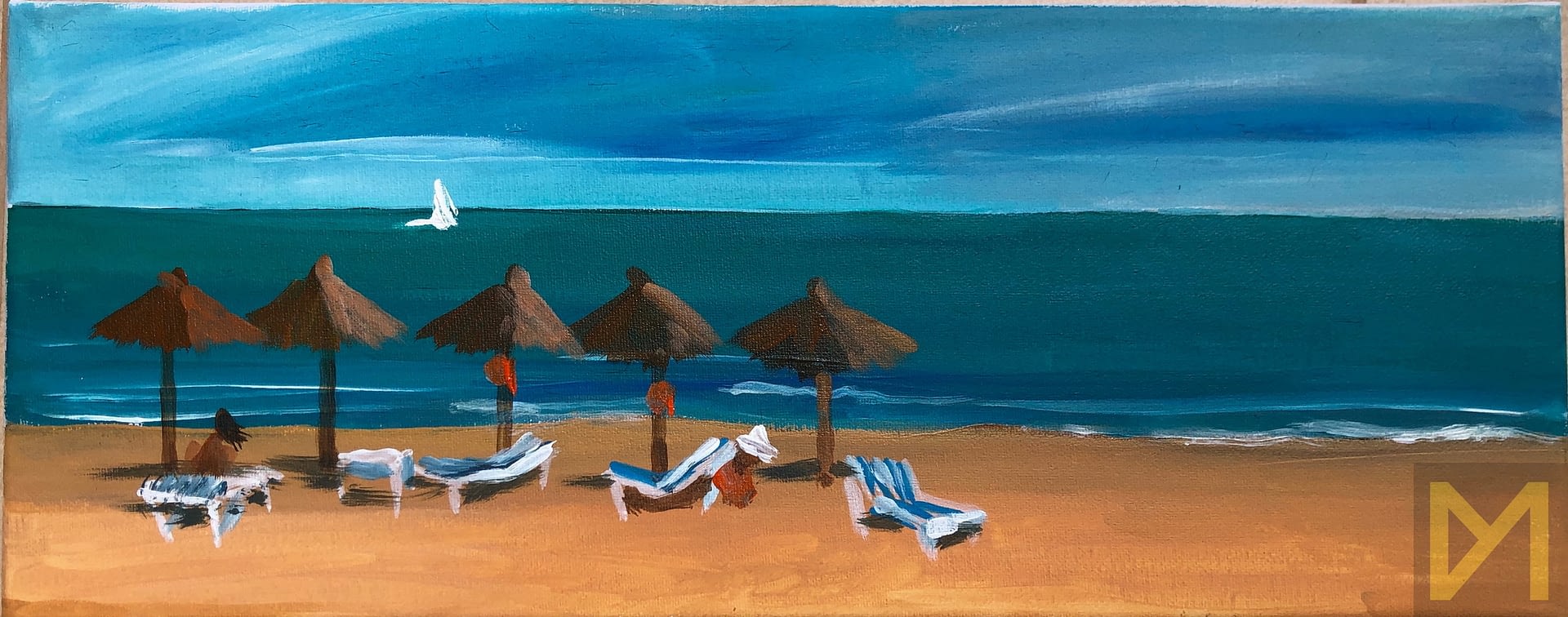 «Temporada de playa»(20х50, lienzo/acrilico, 100 еuro)